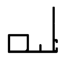 [001064] Al.Profile Handle PA2008 Anodized 3mt