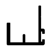 [001078] Al.Profile U Shape PA2007 Anodized 3mt