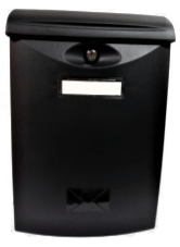 [001305] Letter Box Plastic Black 24x34cm