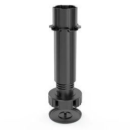 [001365] Hector Foot and Shaft 150mm Black