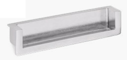 [001450] C/Handle Recess Gomme Satin Nickel 128mm - X