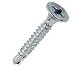 [001595] Self Drill Screws 4.2 x 19 White Zinc