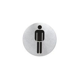 [001495] S/Steel Sign Round - Gents Toilet