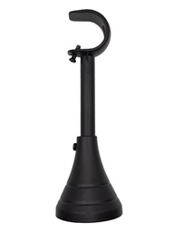 [001854] MUD Curtain Single Rail Holder 28mm Matt Black