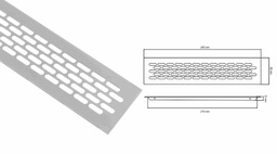 [001882] Air Vent Aluminium 60 x 245 Each