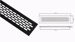 [001905] Air Vent Black 60 x 245 Each