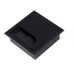 [001904] Cable Passage Black Square 80x80mm