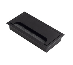 [001862] Cable Passage Black Square 160x80mm