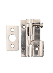 [002065] DB1040 Cranked Door Bolt  50mm S/Nickel