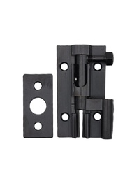 [002070] DB1040 Cranked Door Bolt  50mm Black