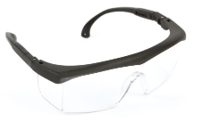 [009159] AMIG Safety Spectacle 13110 Colourless Black