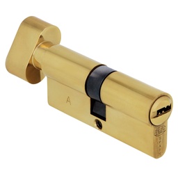 [009054] AMIG Cylinder 9800 70mm Brass w/Knob ( 25-10-35 )