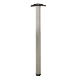 [009210] Amig Table Leg 2 - H 870mm Round 60mm Satin Nickel